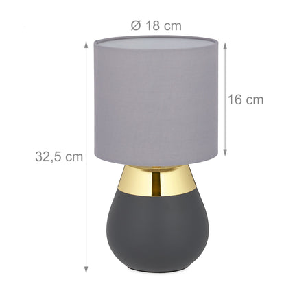 Bedside lamp with touch function