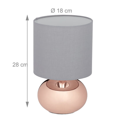 Bedside lamp with touch function