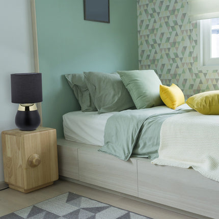 Bedside lamp with touch function black