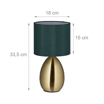 Nachttischlampe mit Touchfunktion Messing