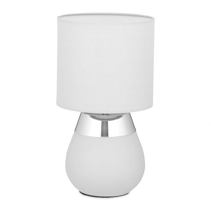 Bedside lamp with touch function, oval