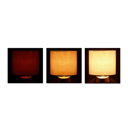 Bedside lamp with touch function, oval