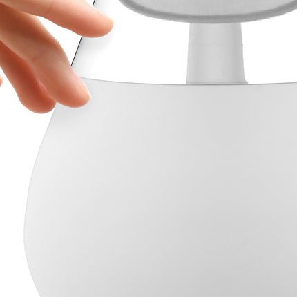 Bedside lamp with touch function, oval