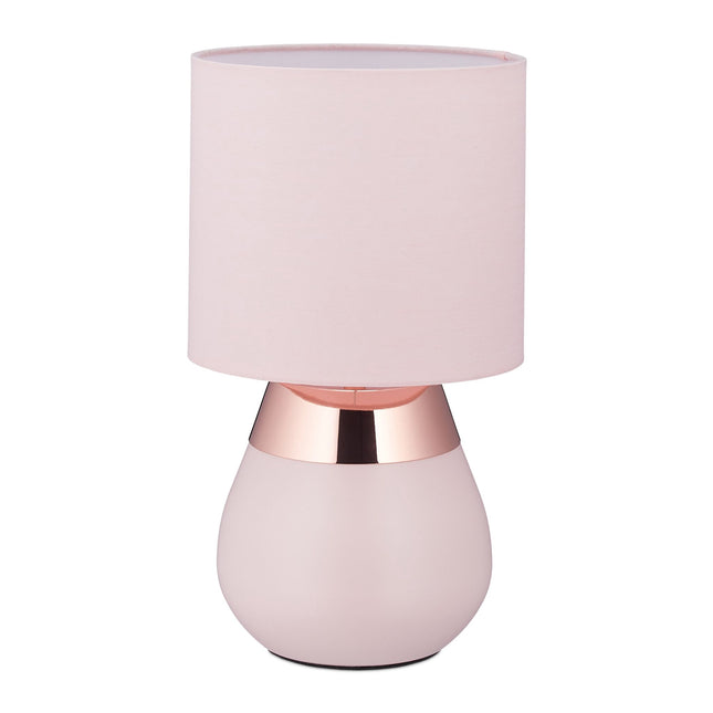 Nachttischlampe mit Touchfunktion rosa