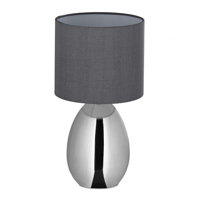 Nachttischlampe mit Touchfunktion silber