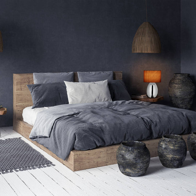 Nachttischlampe mit Touchfunktion silber