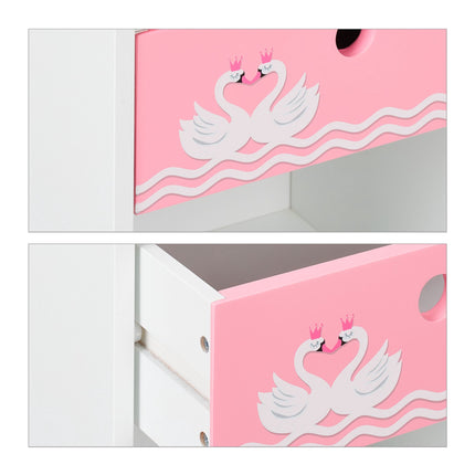 Bedside table for children Swan