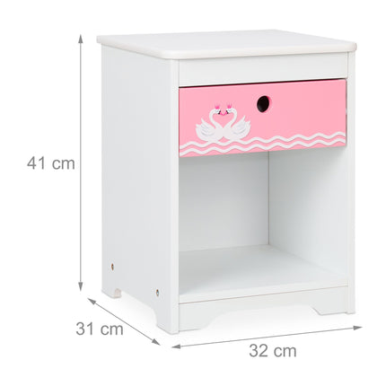 Bedside table for children Swan