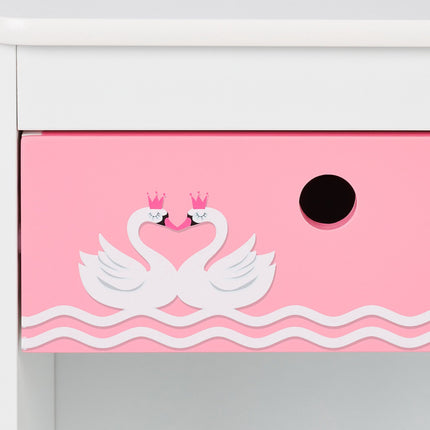 Bedside table for children Swan