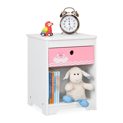 Bedside table for children Swan