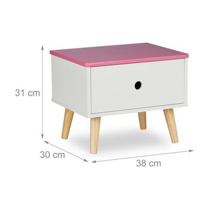 Bedside table for children with drawer