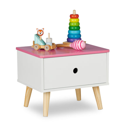 Bedside table for children with drawer