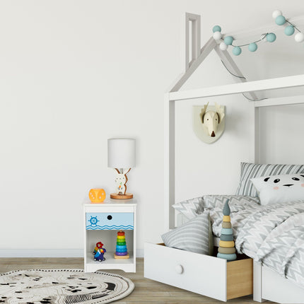 Table de chevet pour enfant avec tiroir