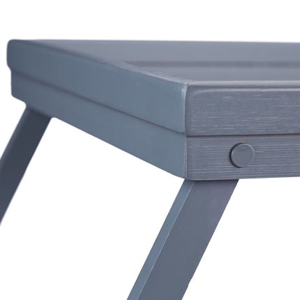Bed tray bamboo gray