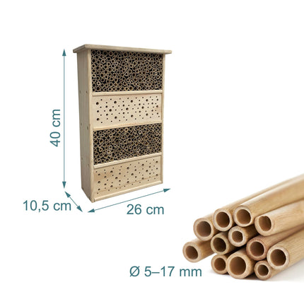 Bienenhotel – Großes Insektenhotel aus Holz