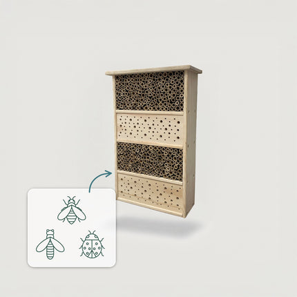 Bienenhotel – Großes Insektenhotel aus Holz