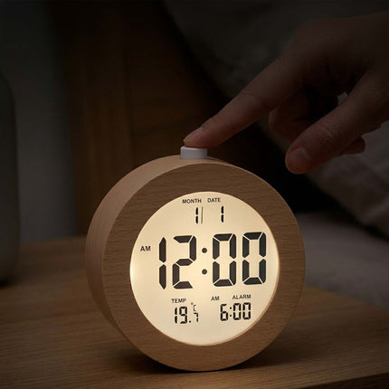 Beechwood Digital Alarm Clock with Snooze Function