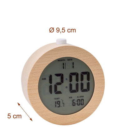 Beechwood Digital Alarm Clock with Snooze Function