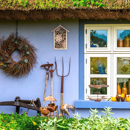 Bienenhotel mit Bambusröhren