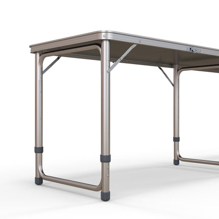 Folding beer pong table 240x60 cm - Adjustable black aluminum