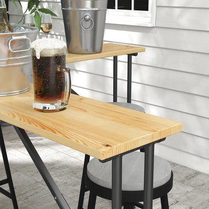 Klappbarer Bierzelt-Tisch für 20 Personen, 105 cm, 120 kg Traglast