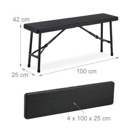 Beer bench set of 2 wooden look