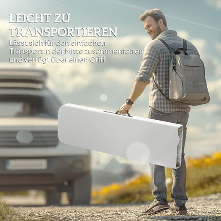 Bierzeltgarnitur, 2-Sitzer, wetterfest, Metallbeine