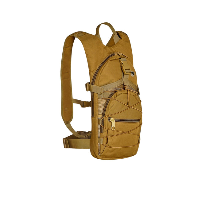 Beige rugzak, grote capaciteit, duurzame stof