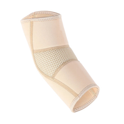 Ellbogenbandage aus beigem Neopren, Größe L