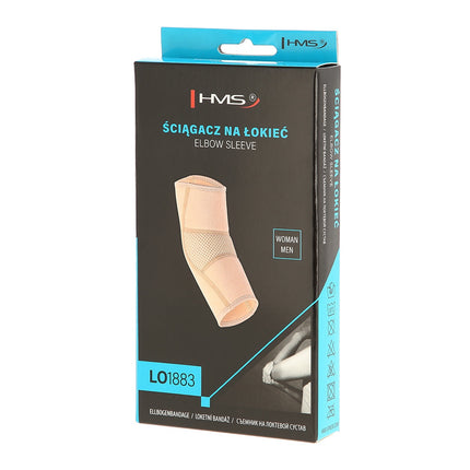 Ellbogenbandage aus beigem Neopren, Größe L
