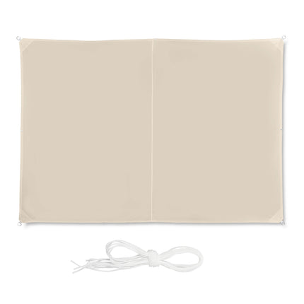 Beige Rectangular Shade Sail – UV Protection Awning