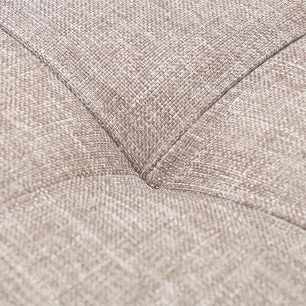 Beige Storage Ottoman Seat with Padded Lid, 40x38x38 cm