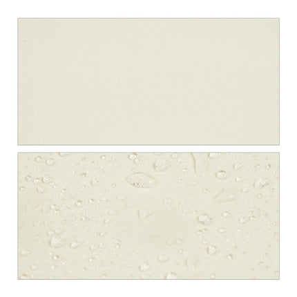 Beige Senkrechtmarkise mit Kurbel