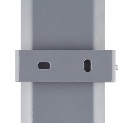 Beige Senkrechtmarkise mit Kurbel