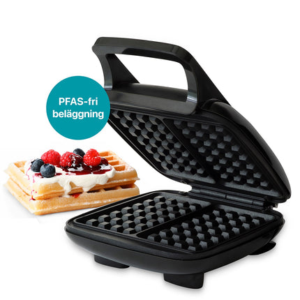 Belgian Waffle Maker, Double, 1000W, PFAS-Free Non-Stick