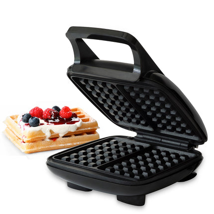 Belgian Waffle Maker, Double, 1000W, PFAS-Free Non-Stick