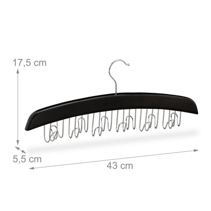 Belt holder wooden black