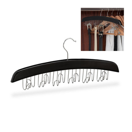 Belt holder wooden black