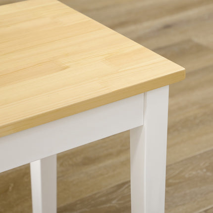 Esstischbank aus Kiefernholz, 2-Sitzer, 220 kg Tragkraft, 102x36x45 cm