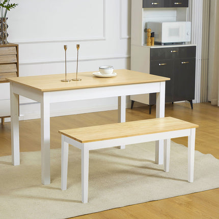 Esstischbank aus Kiefernholz, 2-Sitzer, 220 kg Tragkraft, 102x36x45 cm