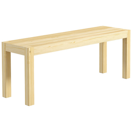 2-Sitzer-Esstischbank aus Kiefer, 120x33x45 cm, Belastbarkeit 240 kg