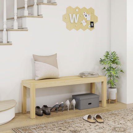 2-Sitzer-Esstischbank aus Kiefer, 120x33x45 cm, Belastbarkeit 240 kg
