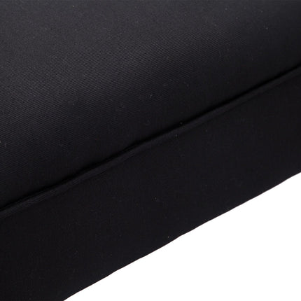 Schwarze gepolsterte Schlafzimmerbank – MDF & Schaumstoff, 102x31x51 cm