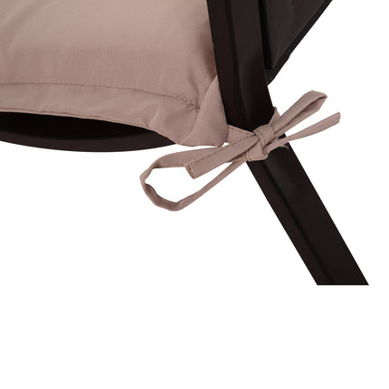 Beiges Bankauflagen-Set aus Polyester, weich gepolstert, 120x54x5cm