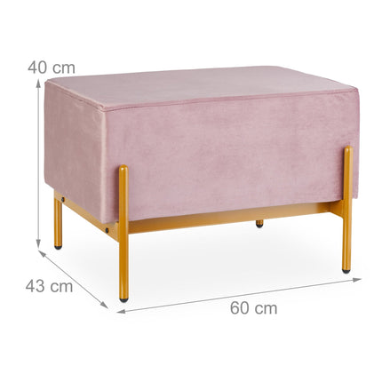 Bench in velvet