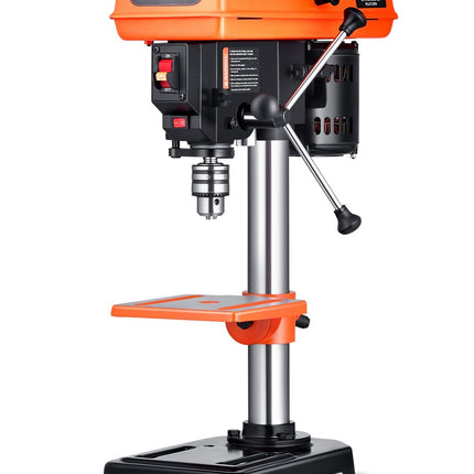 Benchtop Drill Press, 8-Inch 500W 5-Speed, LED Light