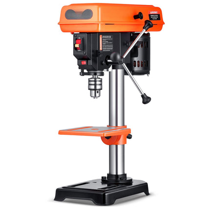 Benchtop Drill Press, 8-Inch 500W 5-Speed, LED Light
