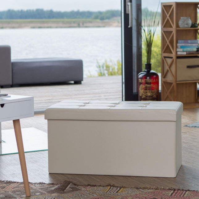 Sitzbank mit Stauraum aus Kunstleder