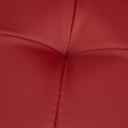 Bench with storage space in artificial leather