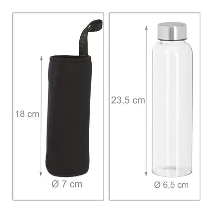 Beverage bottle Glass 500 ml Set of 6